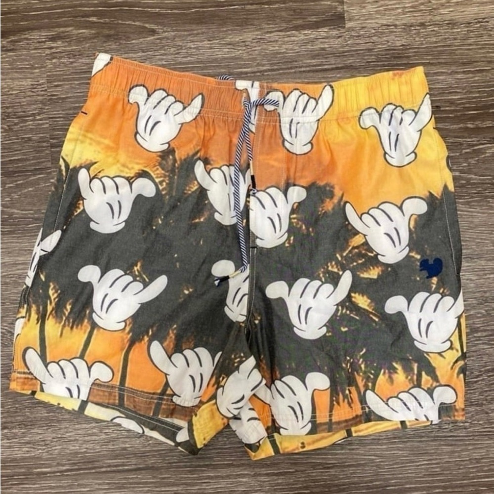 Disney Mickey Hand Print Swim Shorts